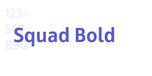 Squad Bold font free