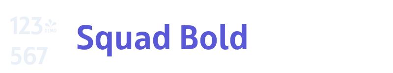 Squad Bold-related font