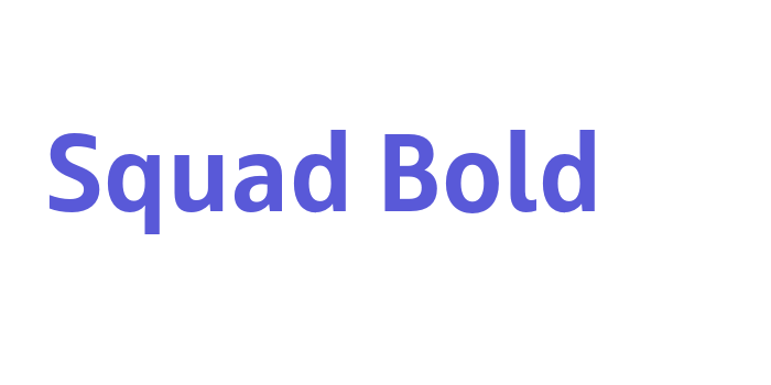 Squad Bold Font