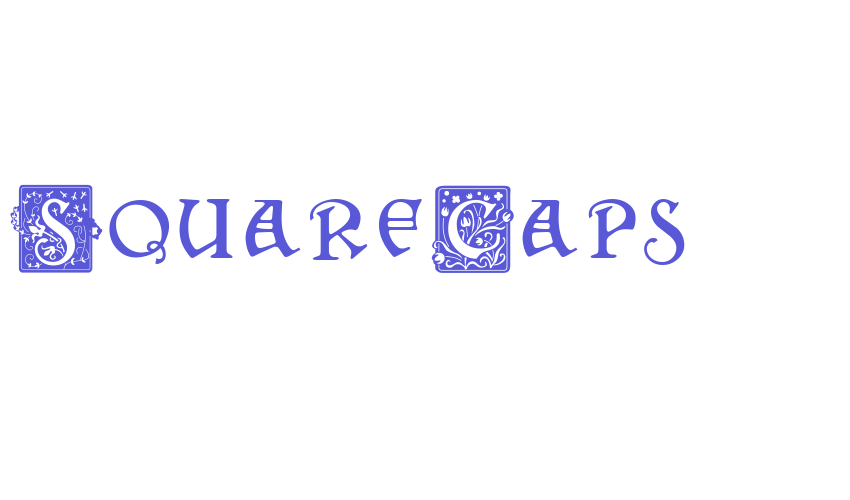 SquareCaps Font