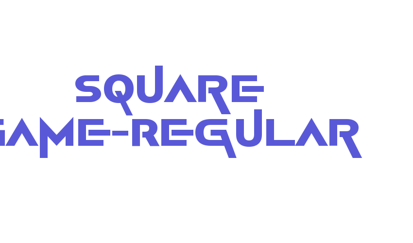 Square Game-Regular Font