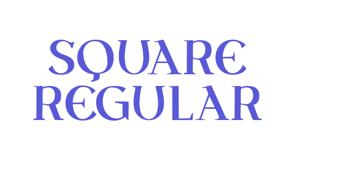 Square Regular Font