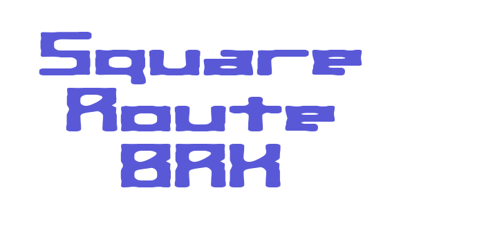 Square Route BRK Font Download