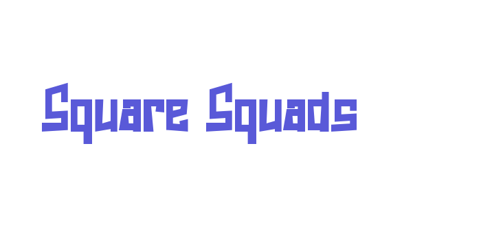 Square Squads Font