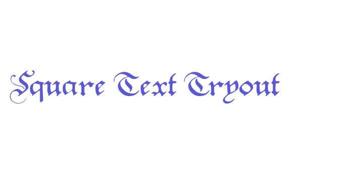 Square Text Tryout Font Download