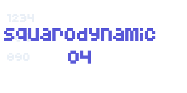 Squarodynamic 04 font free