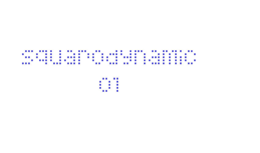 Squarodynamic 01 Font Download