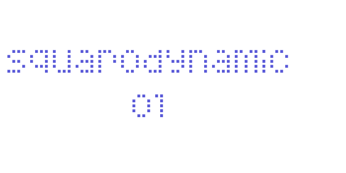 Squarodynamic 01 Font