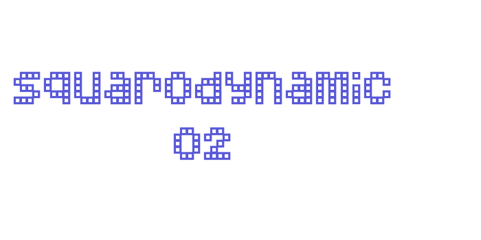 Squarodynamic 02 Font Download