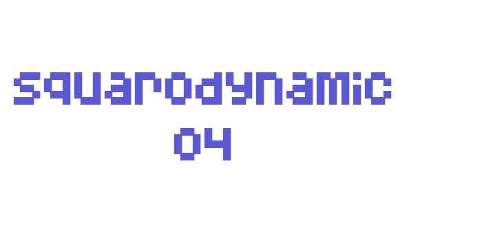 Squarodynamic 04 Font Download