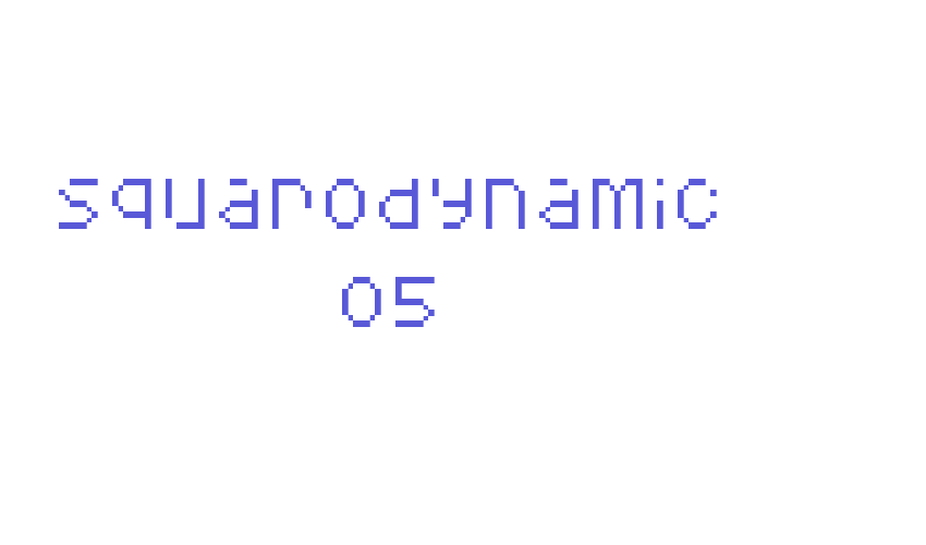 Squarodynamic 05 Font Download