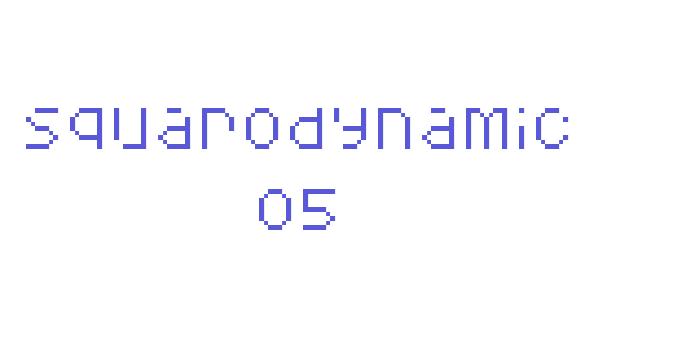 Squarodynamic 05 Font Download