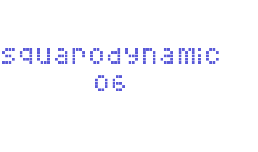 Squarodynamic 06 Font Download