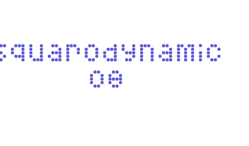 Squarodynamic 08 Font Download