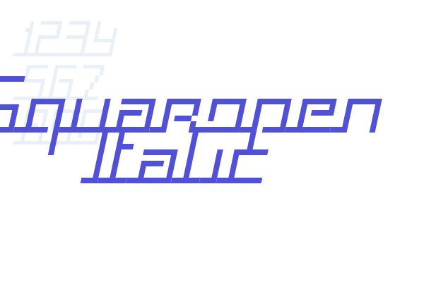 Squaropen Italic Font Download