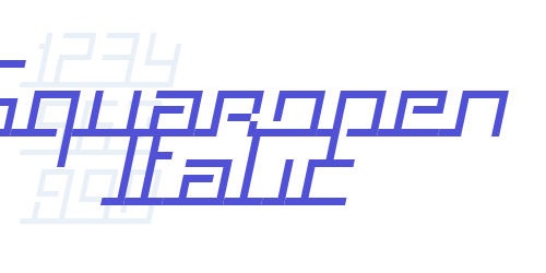 Squaropen Italic-font-download