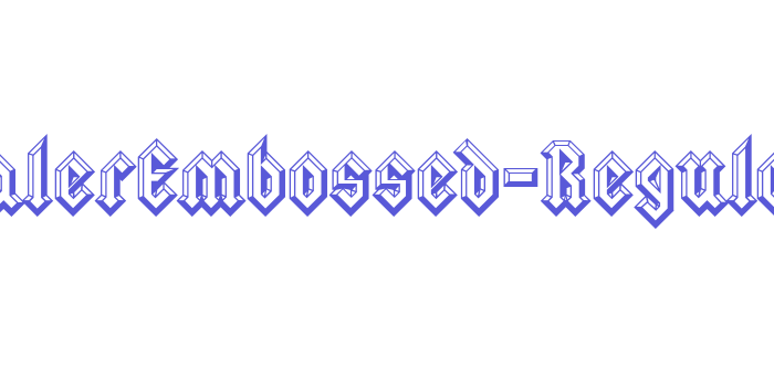 SquealerEmbossed-Regular Font Download