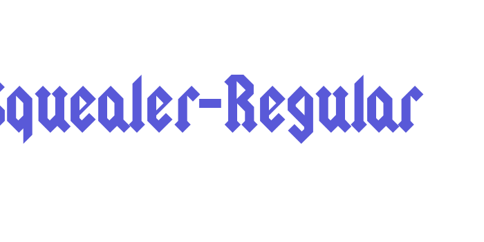 Squealer-Regular Font