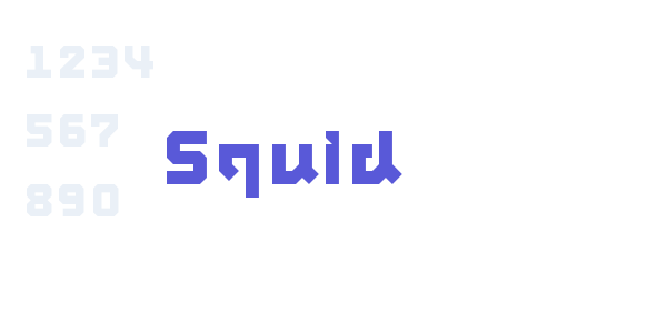 Squid font