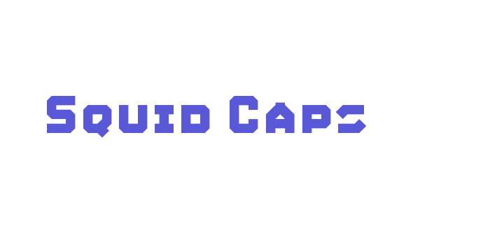 Squid Caps Font Download