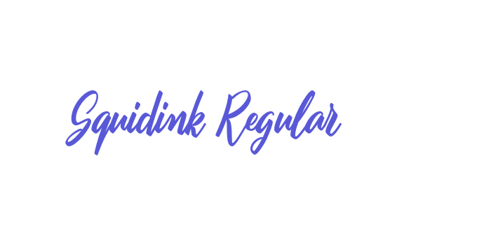 Squidink Regular Font Download