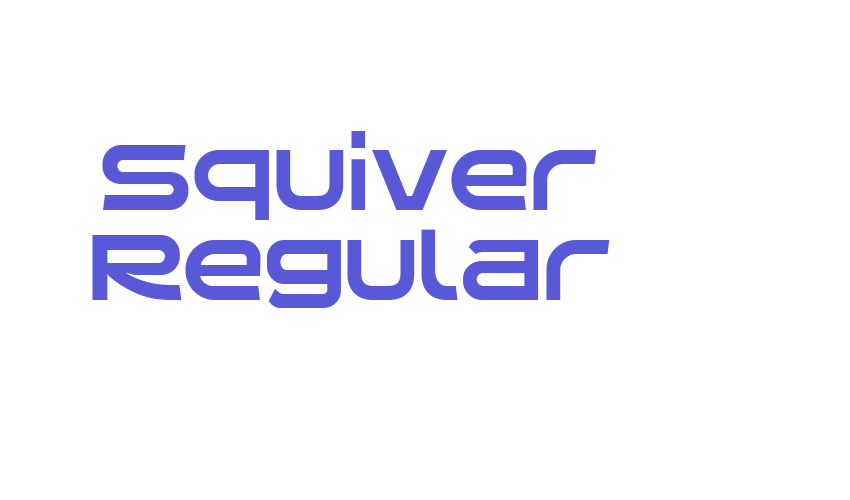 Squiver Regular Font