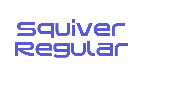 Squiver Regular Font Download