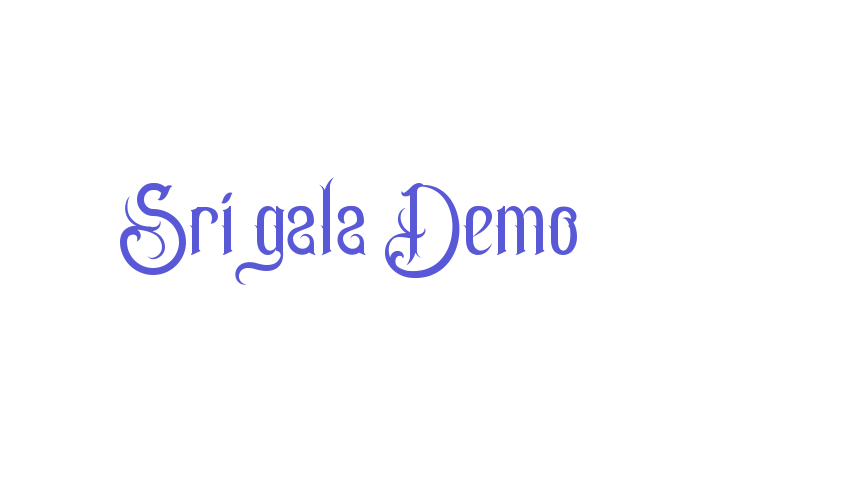 Srigala Demo Font Download