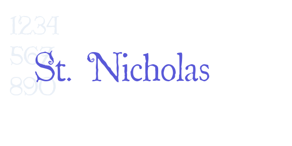 St. Nicholas font free