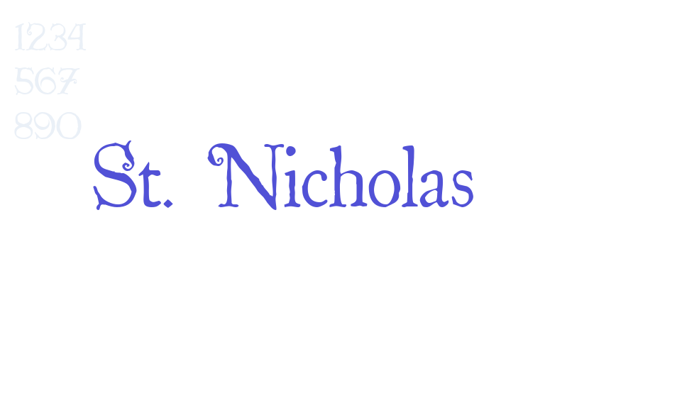 St. Nicholas-font-download