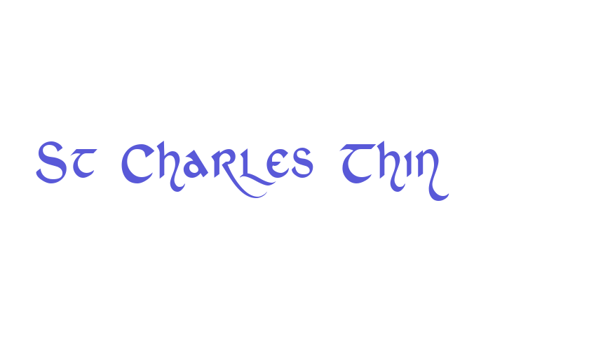 St Charles Thin Font Download