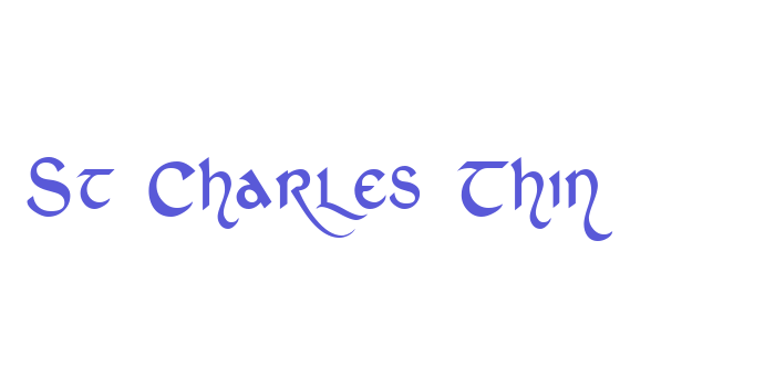 St Charles Thin Font Download