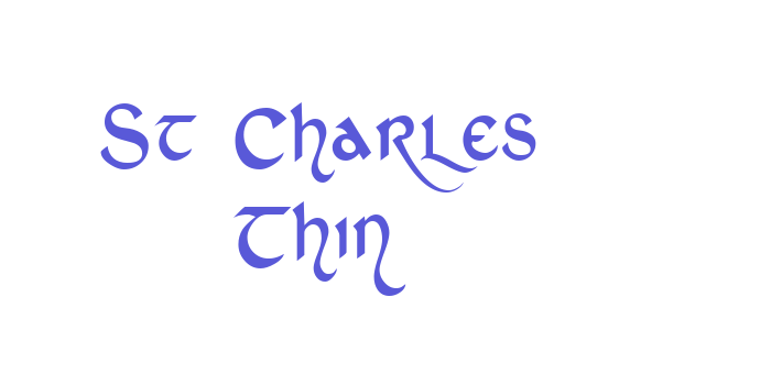 St Charles Thin Font