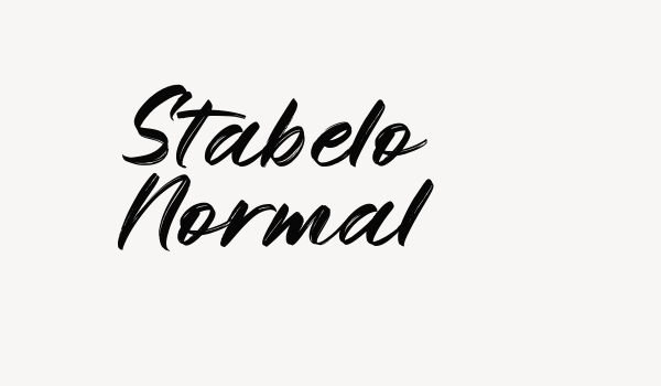 Stabelo Normal Font