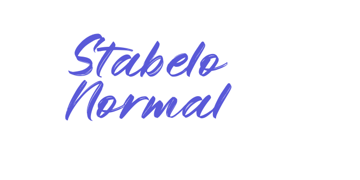 Stabelo Normal Font Download