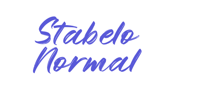 Stabelo Normal Font