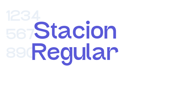 Stacion Regular font free