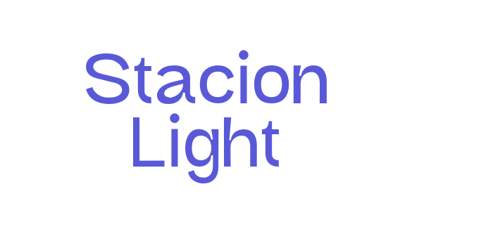 Stacion Light Font