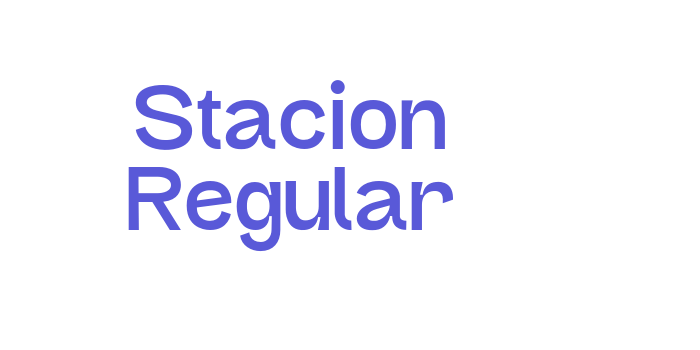 Stacion Regular Font Download