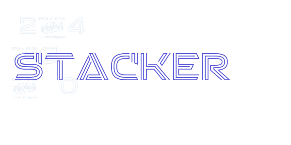 Stacker font