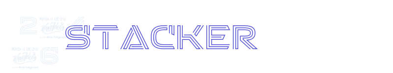 Stacker-related font