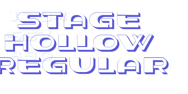 Stage Hollow Regular font free