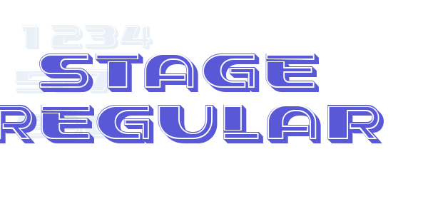 Stage Regular font free