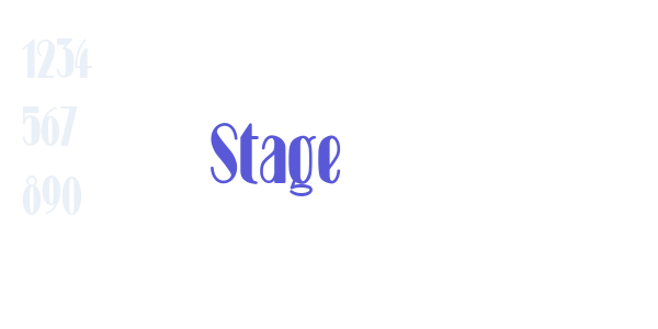 Stage font free