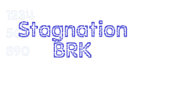 Stagnation BRK font free