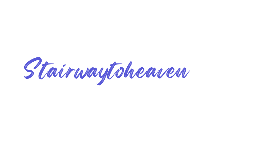 Stairwaytoheaven Font