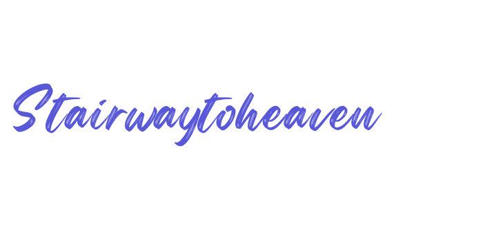 Stairwaytoheaven Font