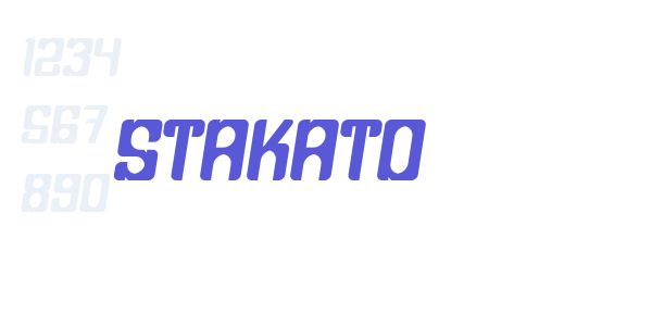 Stakato font