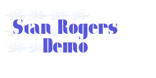 Stan Rogers Demo font free