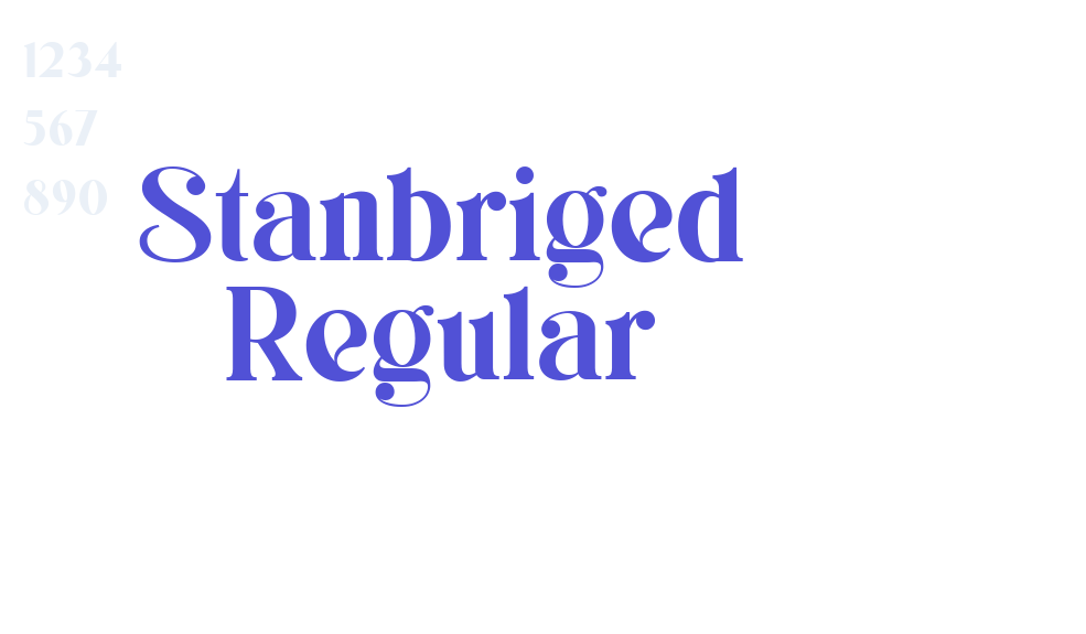 Stanbriged Regular-font-download